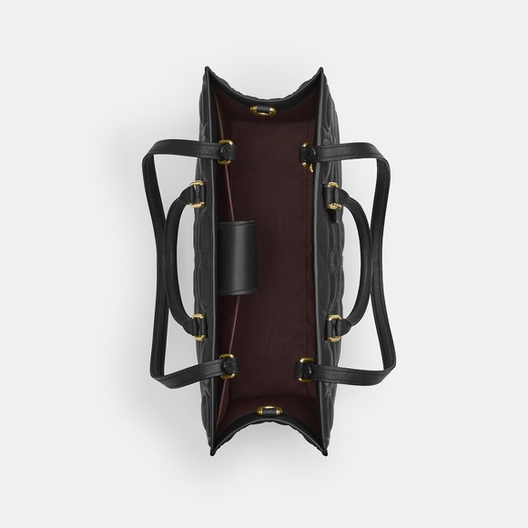 Coach Maggie Tote Bag In Signature Leather - Picture 3 of 11